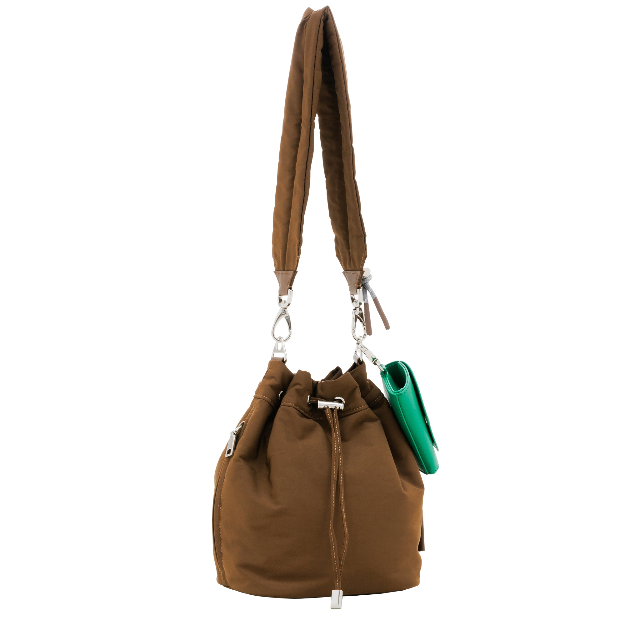 【予約販売】PL GATHER STRAP HANDBAG (Brown)