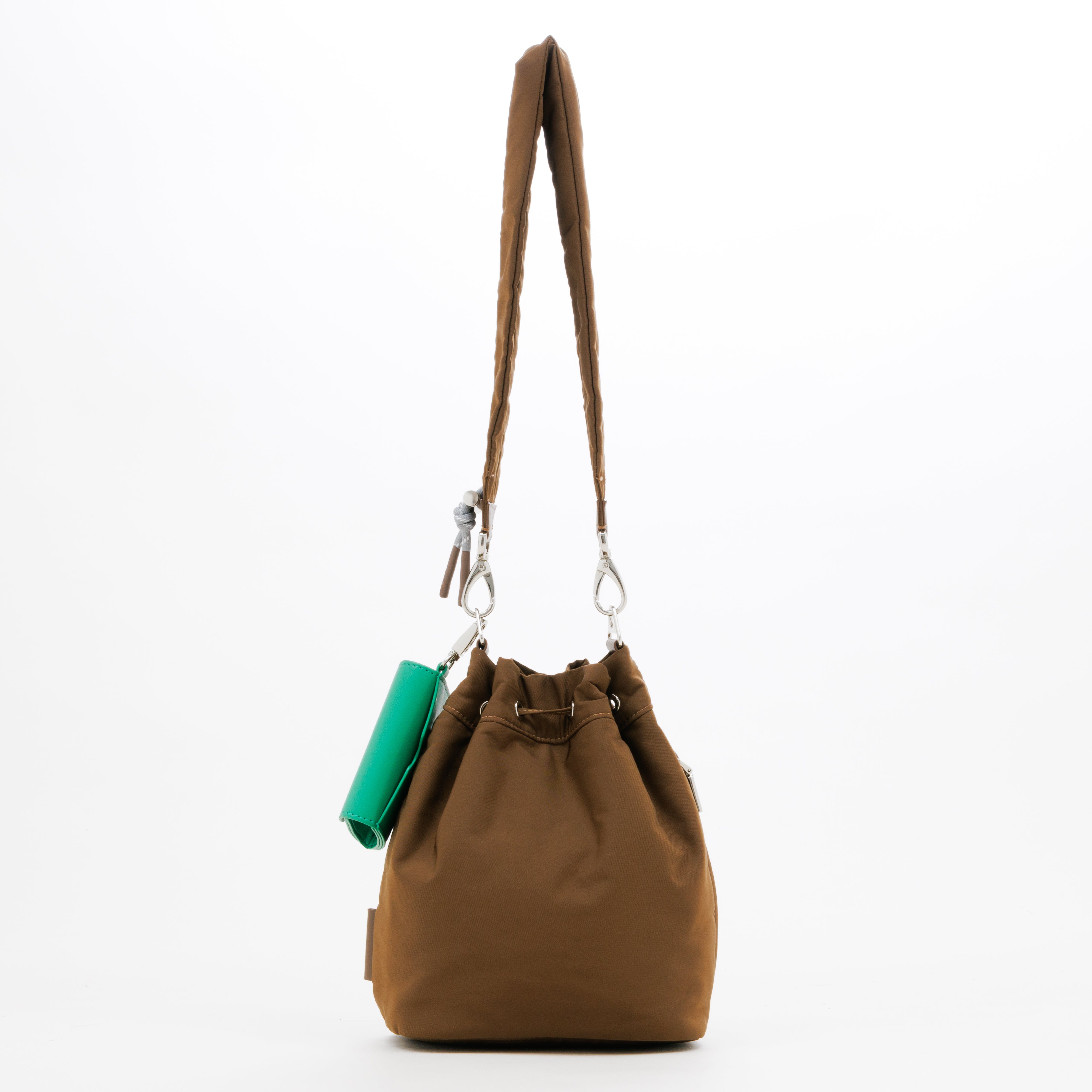 【予約販売】PL GATHER STRAP HANDBAG (Brown)