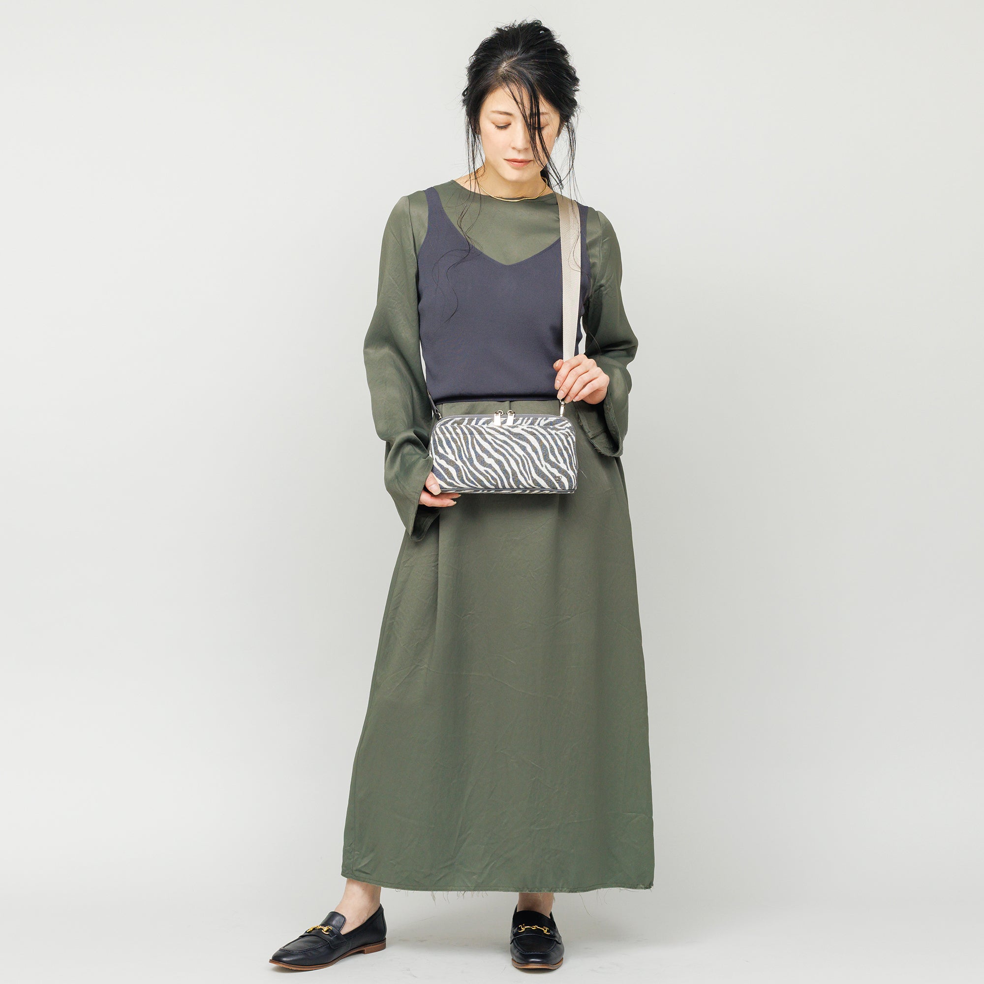 【予約販売】JQ TRAVEL CROSSBODY (Camel Leopard)
