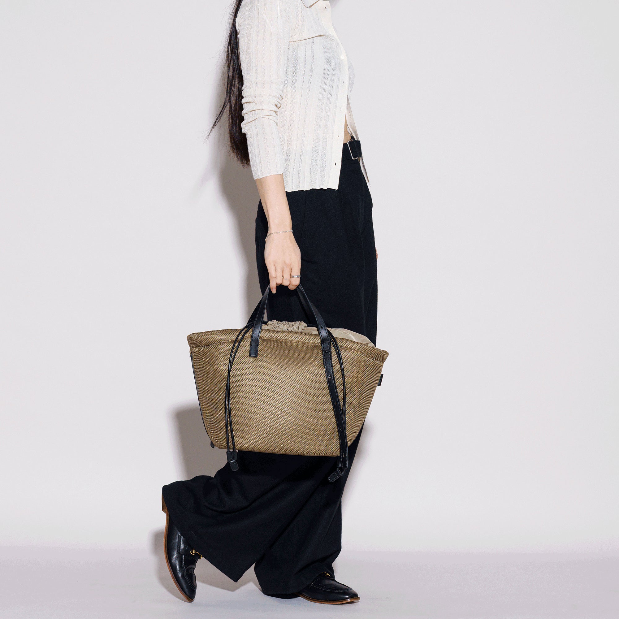 AM LAUNDRY TOTE L (Dark Brown)
