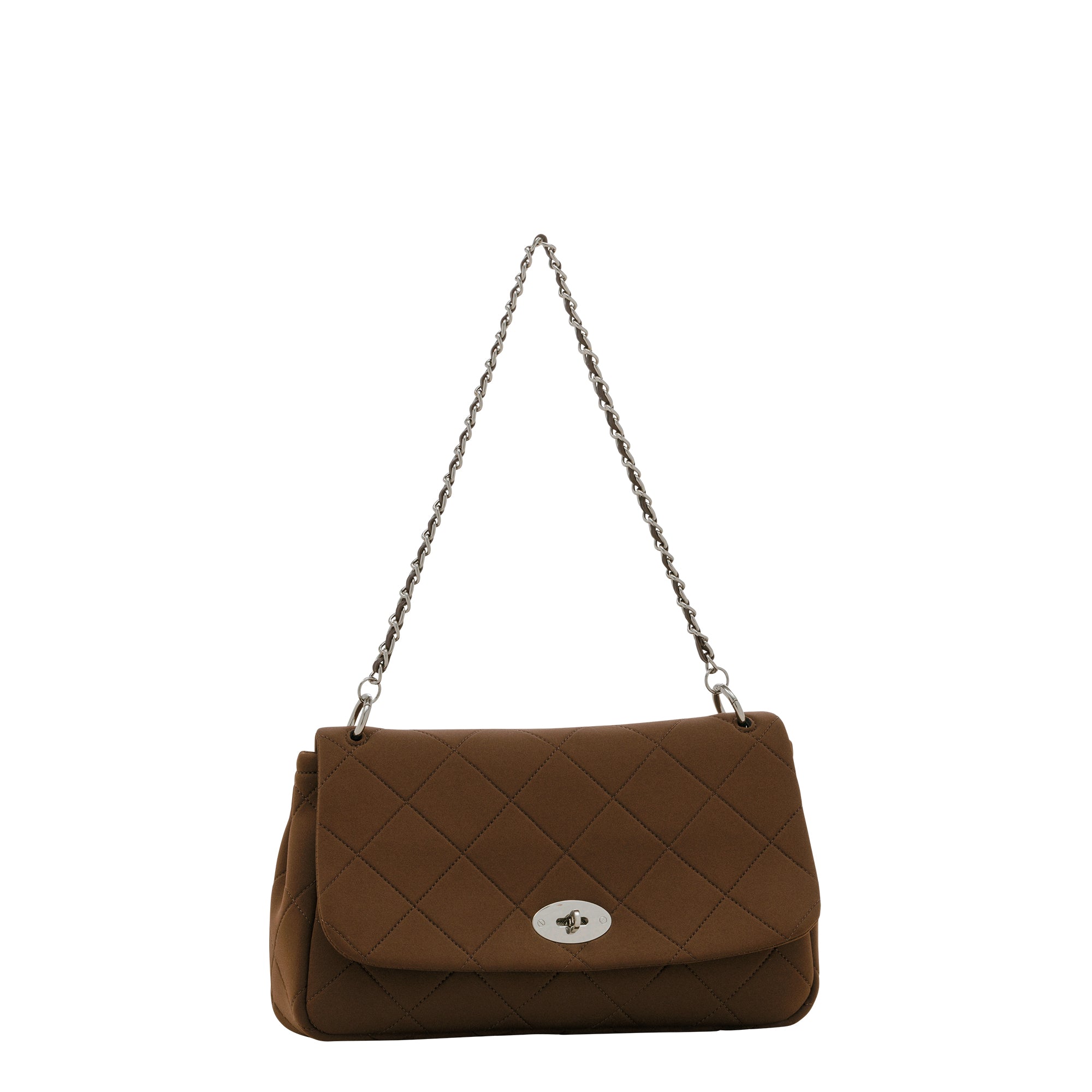 NP FLAP HANDBAG (Dark Brown)