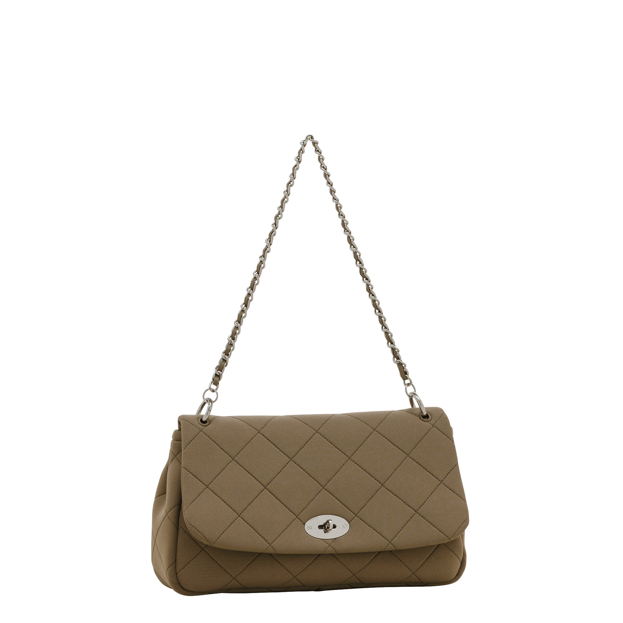 NP FLAP HANDBAG (Dark Brown)