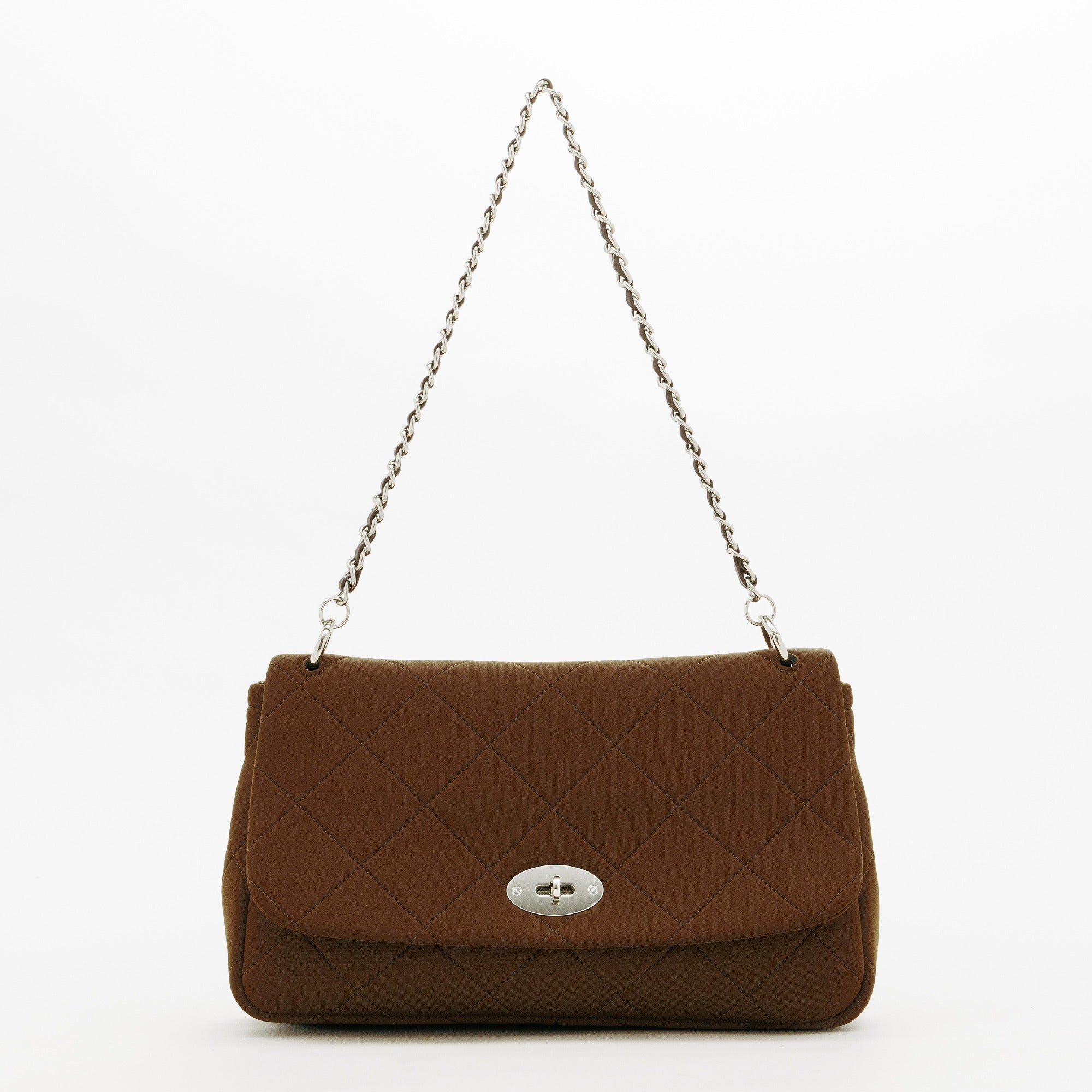 NP FLAP HANDBAG (Dark Brown)