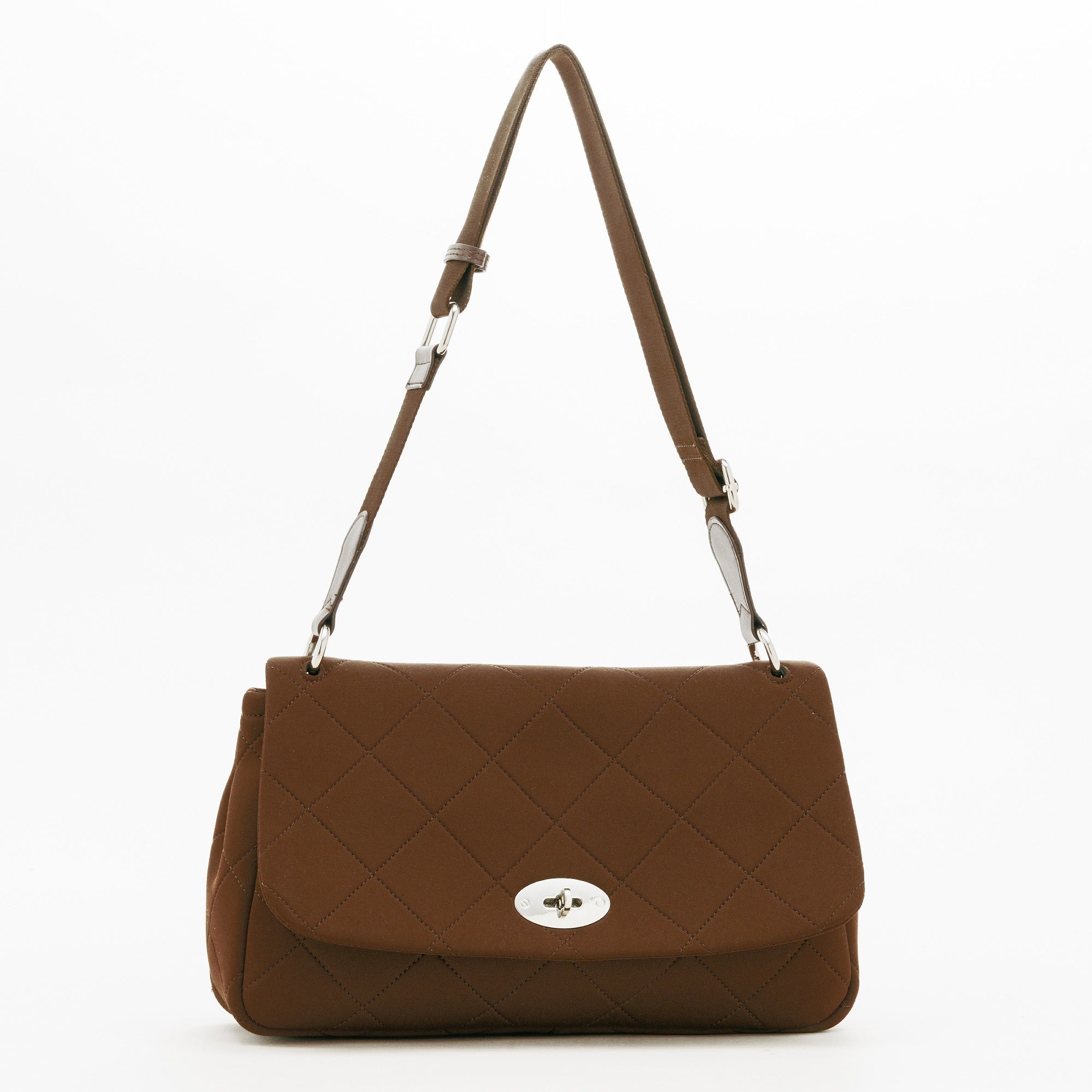NP FLAP HANDBAG (Dark Brown)