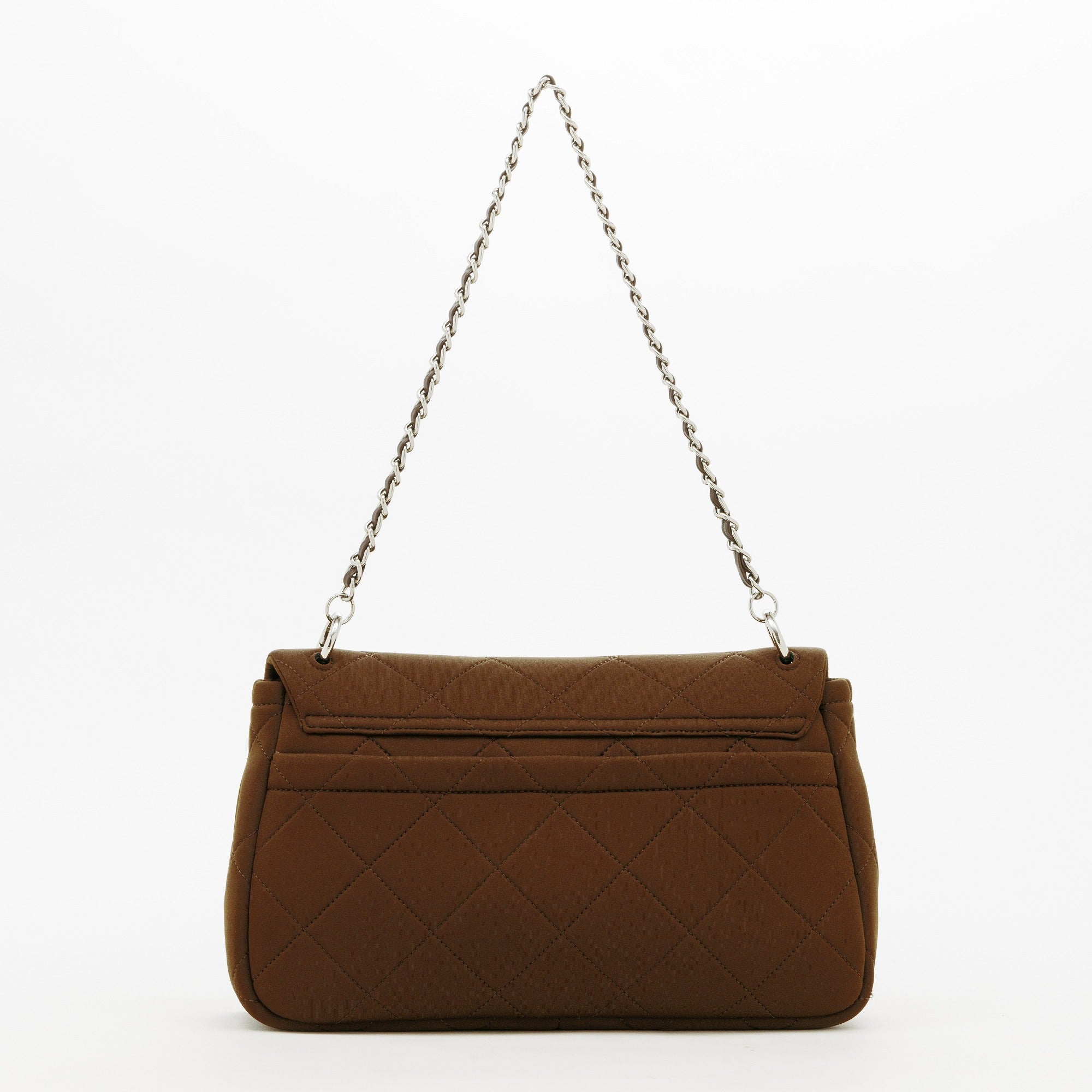 NP FLAP HANDBAG (Dark Brown)