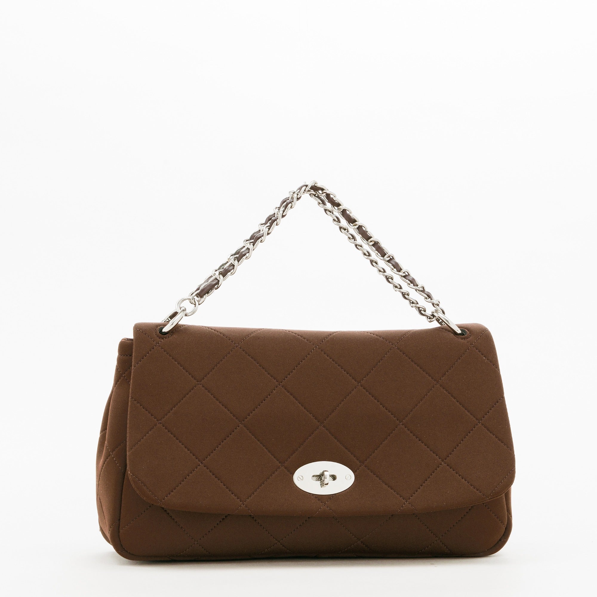 NP FLAP HANDBAG (Dark Brown)