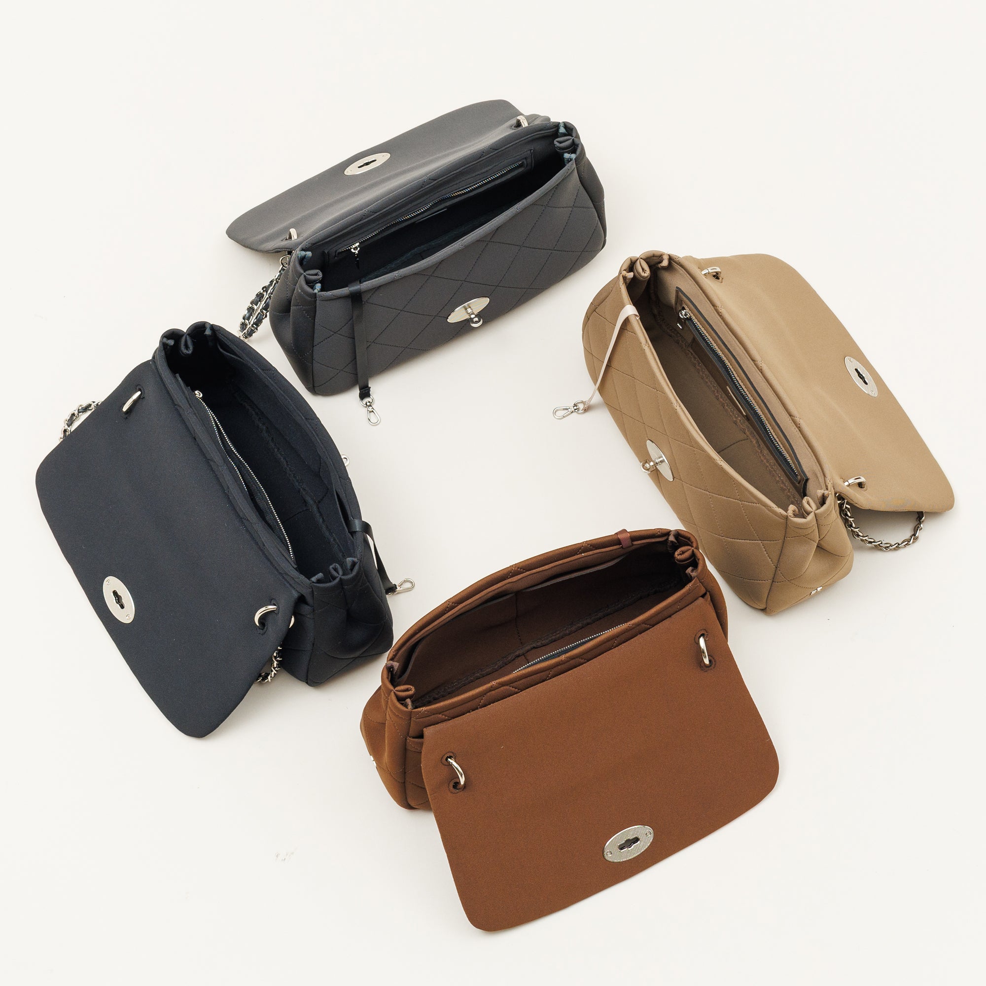 NP FLAP HANDBAG (Dark Brown)
