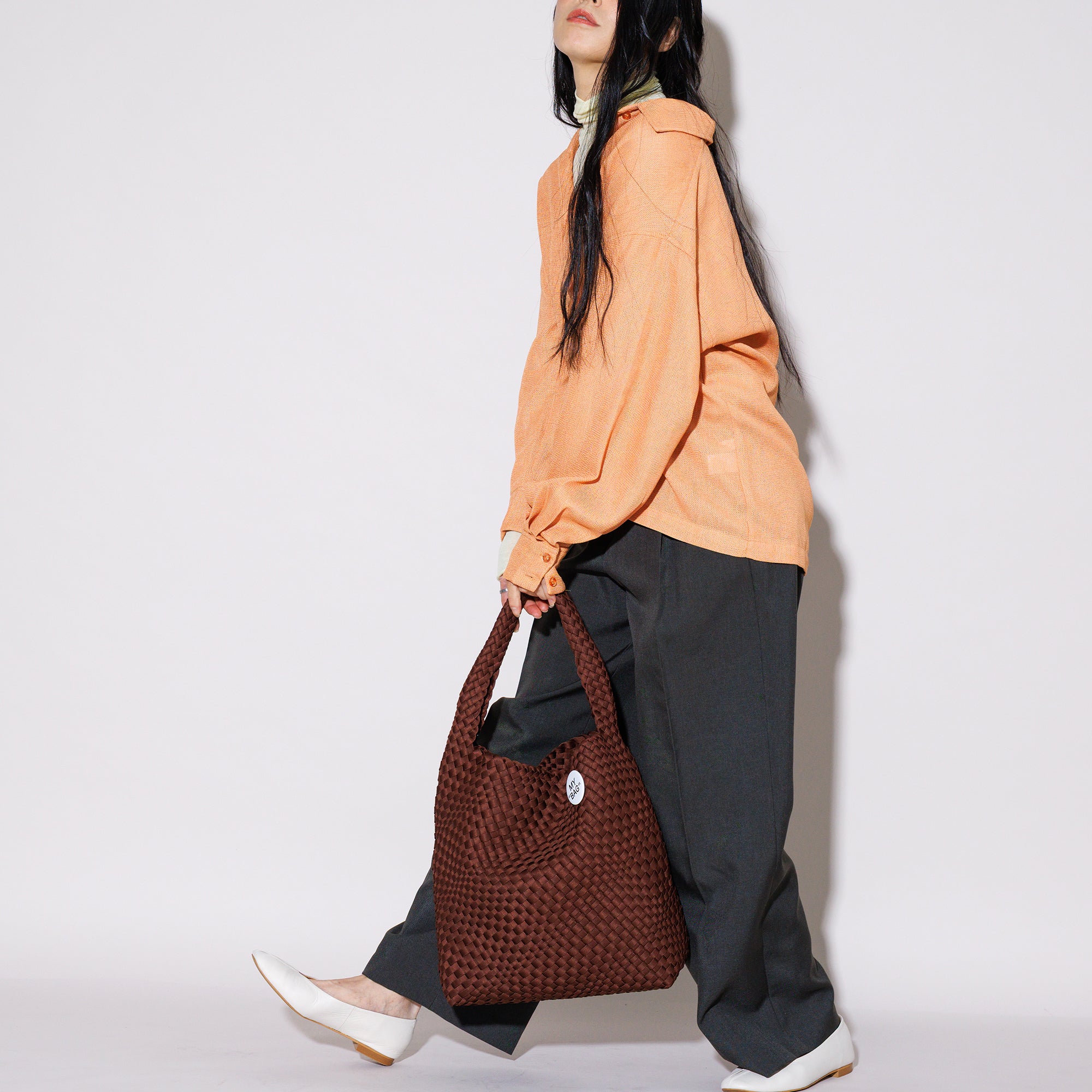 【予約商品】 NP MESH ONESHOULDER L (Brown)